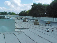 Built-up flat roof